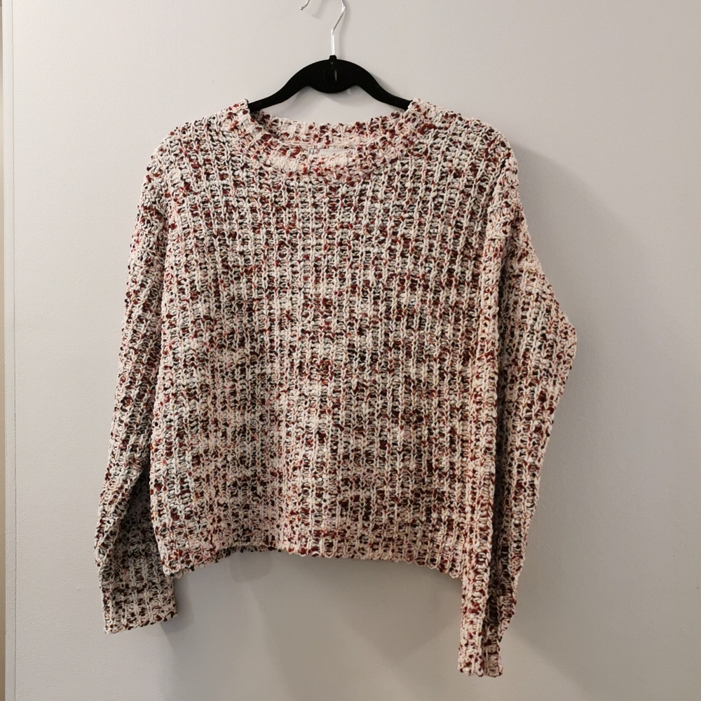 Pink rose Cropped pullover